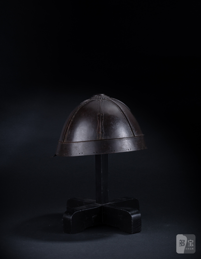 A six-plate iron helmet (kabuto), signed Hayanobu saku (made by Hayanobu), Japan, Edo period, 17th century - 图2